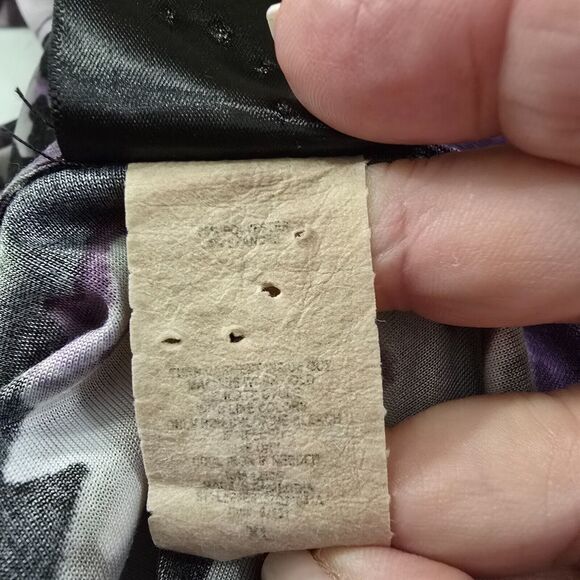 VTG Babydoll Ruffled Tunic Top Womens XL Purple Black Whimsigoth Fairy Cottage - Picture 9 of 9